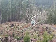 Aerial spray application to forests in Oregon