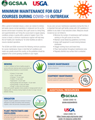 Minimum Maintenance for Golf