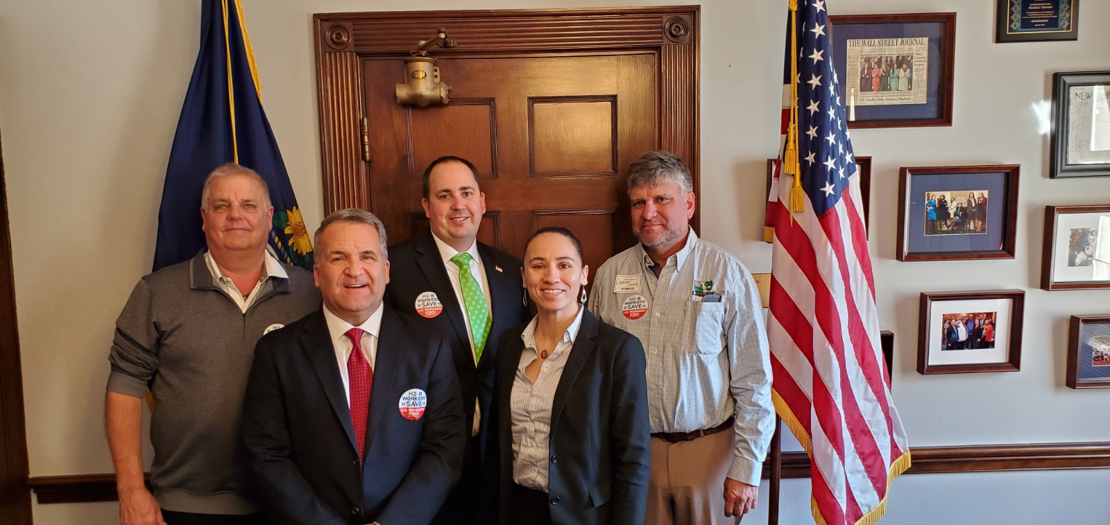 Sharice Davids and Bob Helland